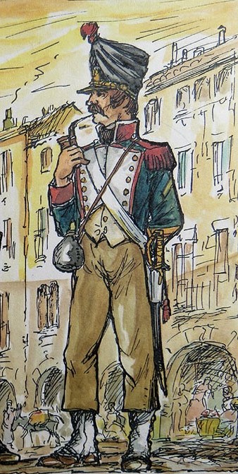 Sergent de la divisi&oacute; Duhesme. 1808