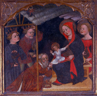 L'Adoraci&oacute; dels Reis. Jaume Cabrera. Ca 1400