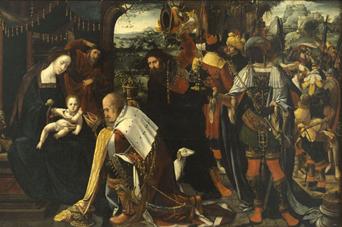 L'Adoraci&oacute; dels Reis. Mestre de l'Epifania d'Anvers. Primera meitat del segle XVI