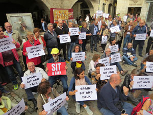 Seguda contra la sent&egrave;ncia i per l'autodeterminaci&oacute; a la pla&ccedil;a del Vi