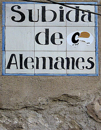 Antic r&egrave;tol indicador del carrer. 2005