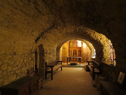 Soterrani de la Casa Salieti, a nivell del jard&iacute;