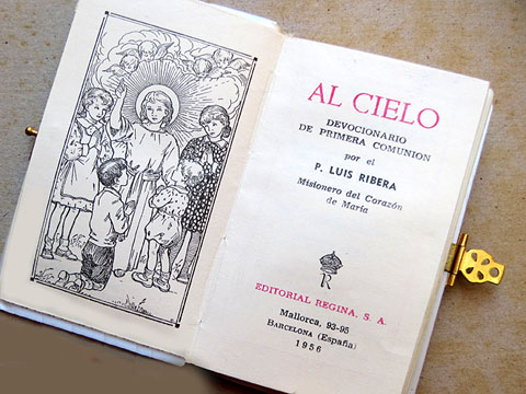 Devocionari de primera comuni&oacute;. Ca. 1960.