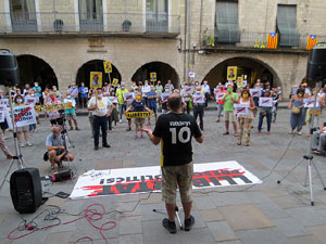 Concentraci&oacute; a la pla&ccedil;a del Vi per la independ&egrave;ncia i la llibertat dels presos pol&iacute;tics