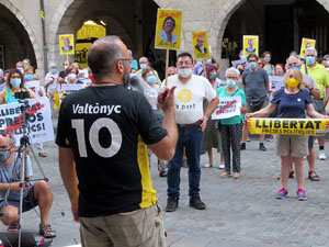 Concentraci&oacute; a la pla&ccedil;a del Vi per la independ&egrave;ncia i la llibertat dels presos pol&iacute;tics