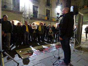 Concentraci&oacute; a la pla&ccedil;a del Vi per la independ&egrave;ncia i la llibertat dels presos pol&iacute;tics