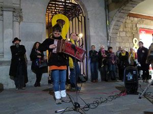 Concentraci&oacute; a la pla&ccedil;a del Vi per la independ&egrave;ncia i la llibertat dels presos pol&iacute;tics