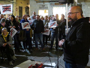 Concentraci&oacute; a la pla&ccedil;a del Vi per la independ&egrave;ncia i la llibertat dels presos pol&iacute;tics