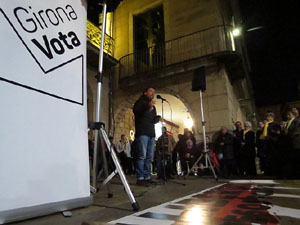 Concentraci&oacute; a la pla&ccedil;a del Vi per la independ&egrave;ncia i la llibertat dels presos pol&iacute;tics