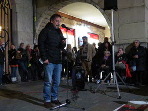 Concentraci&oacute; a la pla&ccedil;a del Vi per la independ&egrave;ncia i la llibertat dels presos pol&iacute;tics