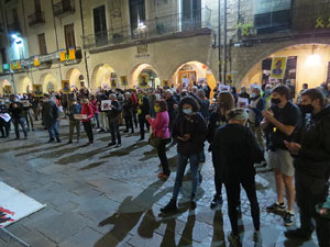 Concentraci&oacute; a la pla&ccedil;a del Vi per la independ&egrave;ncia i la llibertat dels presos pol&iacute;tics
