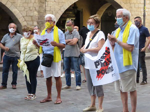 Concentraci&oacute; a la pla&ccedil;a del Vi per la independ&egrave;ncia i la llibertat dels presos pol&iacute;tics