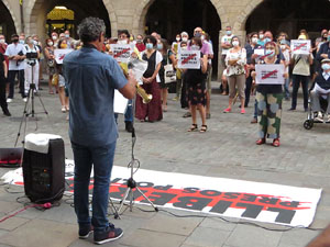 Concentraci&oacute; a la pla&ccedil;a del Vi per la independ&egrave;ncia i la llibertat dels presos pol&iacute;tics