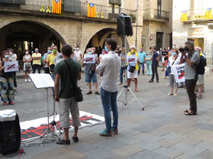 Concentraci&oacute; a la pla&ccedil;a del Vi per la independ&egrave;ncia i la llibertat dels presos pol&iacute;tics