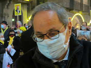 Concentraci&oacute; a la pla&ccedil;a del Vi per la independ&egrave;ncia i la llibertat dels presos pol&iacute;tics