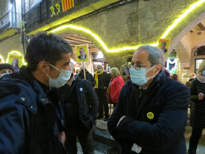Concentraci&oacute; a la pla&ccedil;a del Vi per la independ&egrave;ncia i la llibertat dels presos pol&iacute;tics