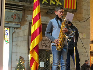 Concentraci&oacute; a la pla&ccedil;a del Vi per la independ&egrave;ncia i la llibertat dels presos pol&iacute;tics