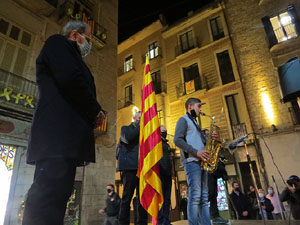 Concentraci&oacute; a la pla&ccedil;a del Vi per la independ&egrave;ncia i la llibertat dels presos pol&iacute;tics