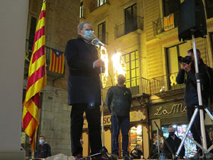 Concentraci&oacute; a la pla&ccedil;a del Vi per la independ&egrave;ncia i la llibertat dels presos pol&iacute;tics