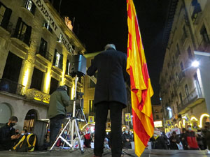 Concentraci&oacute; a la pla&ccedil;a del Vi per la independ&egrave;ncia i la llibertat dels presos pol&iacute;tics