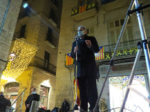 Concentraci&oacute; a la pla&ccedil;a del Vi per la independ&egrave;ncia i la llibertat dels presos pol&iacute;tics