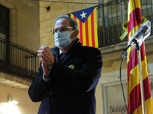 Concentraci&oacute; a la pla&ccedil;a del Vi per la independ&egrave;ncia i la llibertat dels presos pol&iacute;tics
