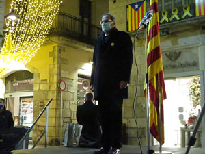 Concentraci&oacute; a la pla&ccedil;a del Vi per la independ&egrave;ncia i la llibertat dels presos pol&iacute;tics