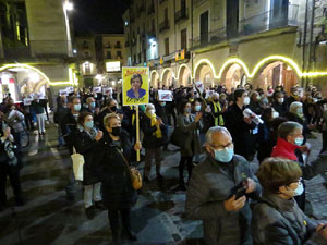 Concentraci&oacute; a la pla&ccedil;a del Vi per la independ&egrave;ncia i la llibertat dels presos pol&iacute;tics
