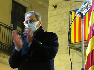 Concentraci&oacute; a la pla&ccedil;a del Vi per la independ&egrave;ncia i la llibertat dels presos pol&iacute;tics