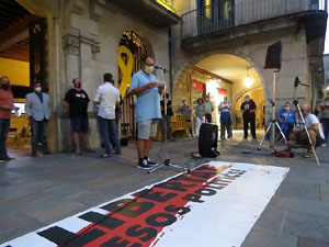 Concentraci&oacute; a la pla&ccedil;a del Vi per la independ&egrave;ncia i la llibertat dels presos pol&iacute;tics