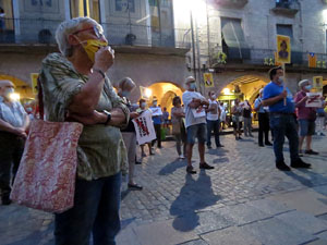 Concentraci&oacute; a la pla&ccedil;a del Vi per la independ&egrave;ncia i la llibertat dels presos pol&iacute;tics