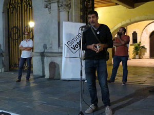 Concentraci&oacute; a la pla&ccedil;a del Vi per la independ&egrave;ncia i la llibertat dels presos pol&iacute;tics