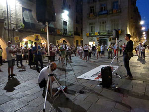 Concentraci&oacute; a la pla&ccedil;a del Vi per la independ&egrave;ncia i la llibertat dels presos pol&iacute;tics