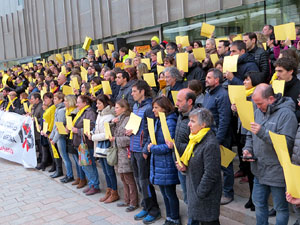 Concentraci&oacute; davant la seu de la Generalitat per la independ&egrave;ncia i la llibertat dels presos pol&iacute;tics