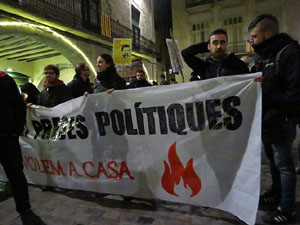 Marxa de torxes per la llibertat dels presos pol&iacute;tics