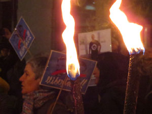 Marxa de torxes per la llibertat dels presos pol&iacute;tics