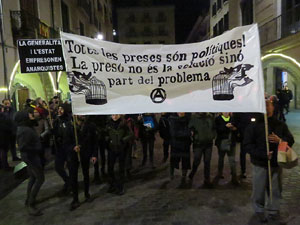 Marxa de torxes per la llibertat dels presos pol&iacute;tics
