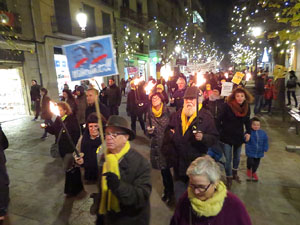 Marxa de torxes per la llibertat dels presos pol&iacute;tics