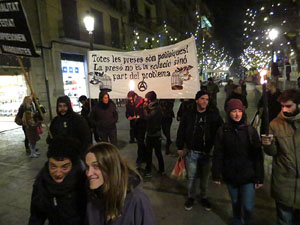 Marxa de torxes per la llibertat dels presos pol&iacute;tics