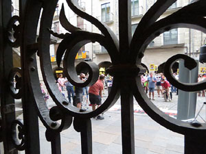 Concentraci&oacute; a la pla&ccedil;a del Vi per la independ&egrave;ncia i la llibertat dels presos pol&iacute;tics