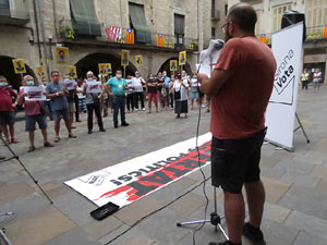 Concentraci&oacute; a la pla&ccedil;a del Vi per la independ&egrave;ncia i la llibertat dels presos pol&iacute;tics