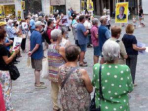 Concentraci&oacute; a la pla&ccedil;a del Vi per la independ&egrave;ncia i la llibertat dels presos pol&iacute;tics