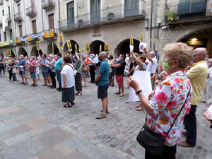 Concentraci&oacute; a la pla&ccedil;a del Vi per la independ&egrave;ncia i la llibertat dels presos pol&iacute;tics