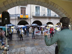 Concentraci&oacute; a la pla&ccedil;a del Vi per la independ&egrave;ncia i la llibertat dels presos pol&iacute;tics