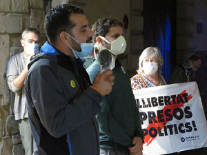 Concentraci&oacute; a la pla&ccedil;a del Vi per la independ&egrave;ncia i la llibertat dels presos pol&iacute;tics