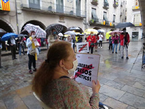 Concentraci&oacute; a la pla&ccedil;a del Vi per la independ&egrave;ncia i la llibertat dels presos pol&iacute;tics