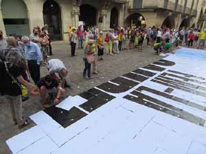 Concentraci&oacute; a la pla&ccedil;a del Vi per la independ&egrave;ncia i la llibertat dels presos pol&iacute;tics