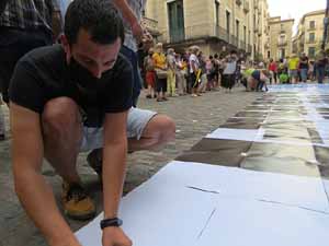 Concentraci&oacute; a la pla&ccedil;a del Vi per la independ&egrave;ncia i la llibertat dels presos pol&iacute;tics