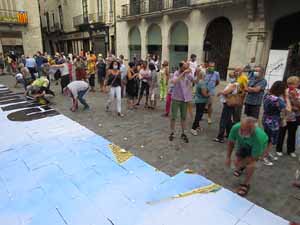 Concentraci&oacute; a la pla&ccedil;a del Vi per la independ&egrave;ncia i la llibertat dels presos pol&iacute;tics
