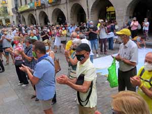 Concentraci&oacute; a la pla&ccedil;a del Vi per la independ&egrave;ncia i la llibertat dels presos pol&iacute;tics